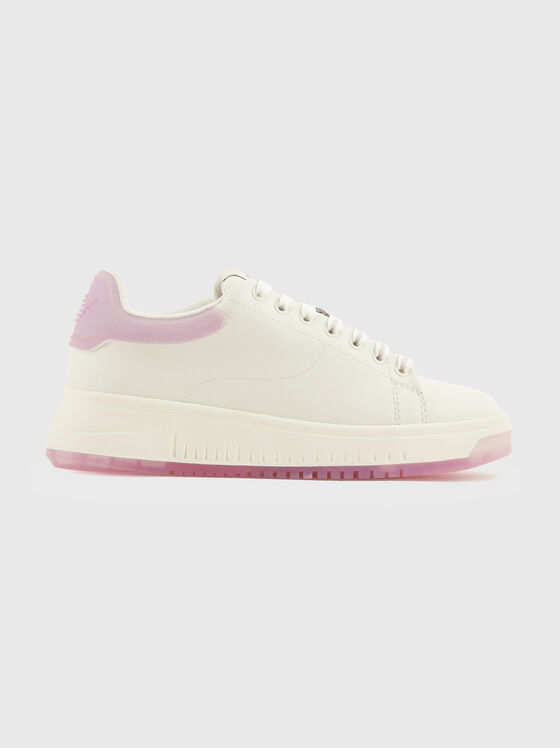 Leather shoes with pink details - 1