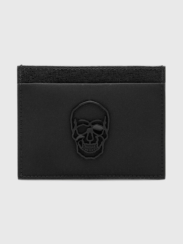 Card holder with metal skull - 1