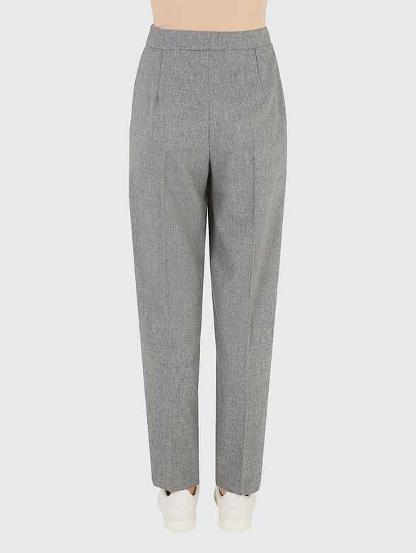 High-waisted wool and cashmere trousers - 2