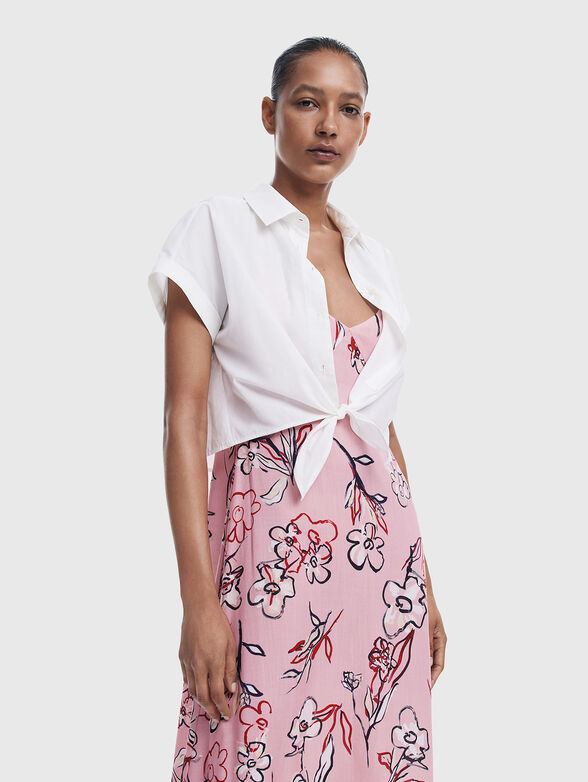 2-in-1 midi dress with detachable top - 3