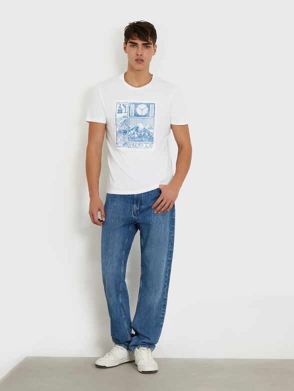 Cotton T-shirt with accent patch - 2