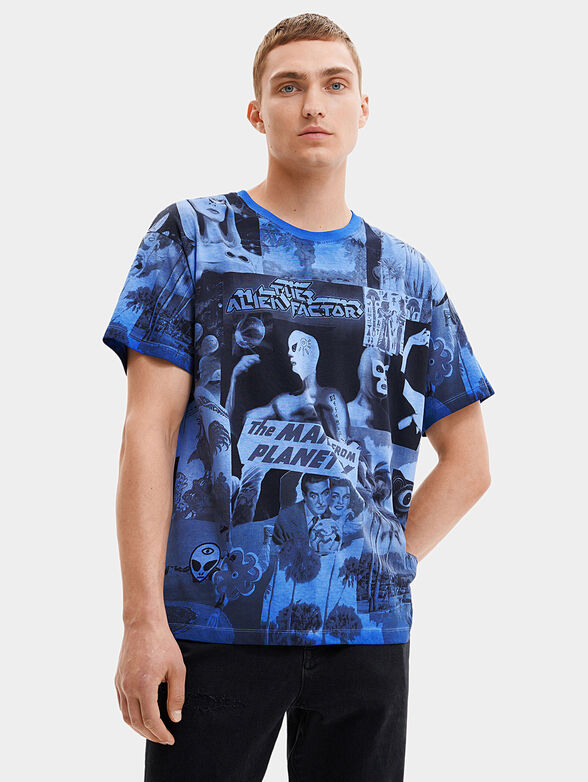 T-shirt in blue color - 1