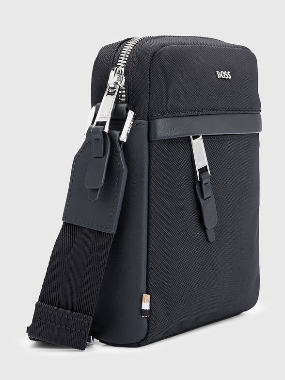 Black logo crossbody bag  - 5