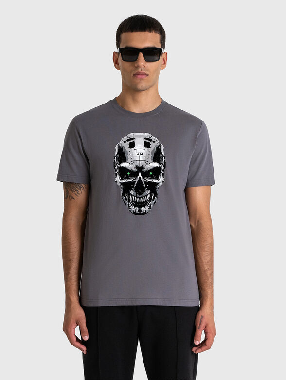 Black T-shirt with print - 1