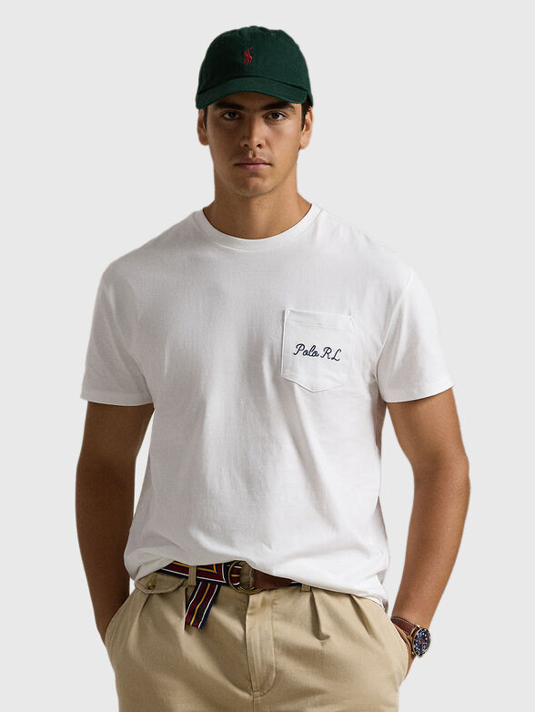 T-shirt with a print on the back - 1