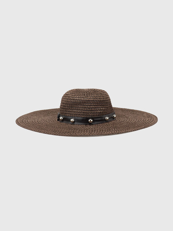 Riveted wide-brimmed hat - 1