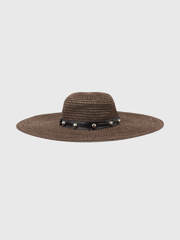 Riveted wide-brimmed hat - 1
