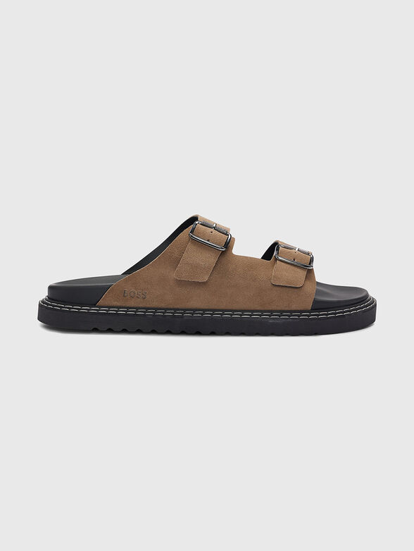 CLIFF sandals with suede details - 0