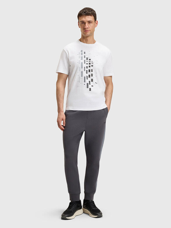 Cotton T-shirt with print - 2