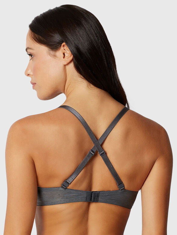GINGER blue bra with triangle cups - 4