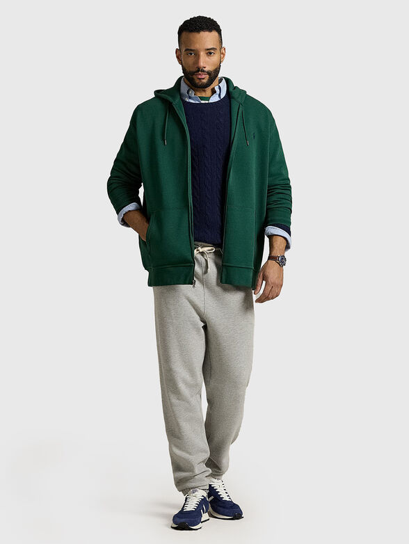 Green sweatshirt with logo - 2