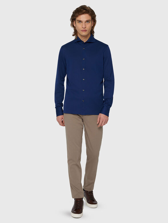 Straight cut cotton shirt  - 2