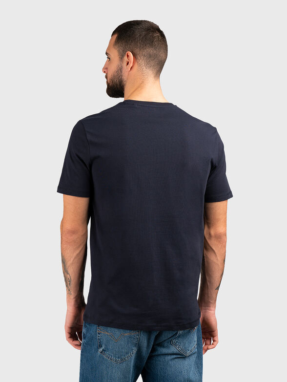 Black T-shirt with contrasting logo - 3