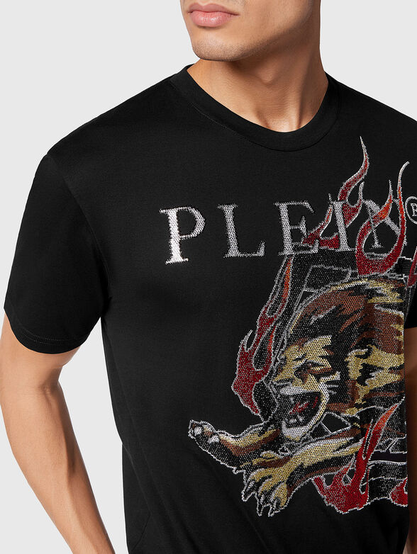 T-shirt with rhinestones  - 4
