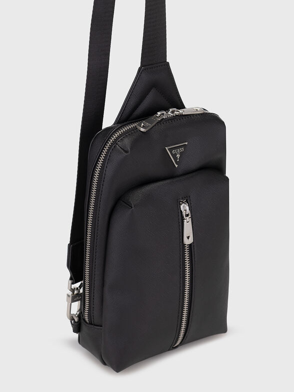 Crossbody bag in black - 5