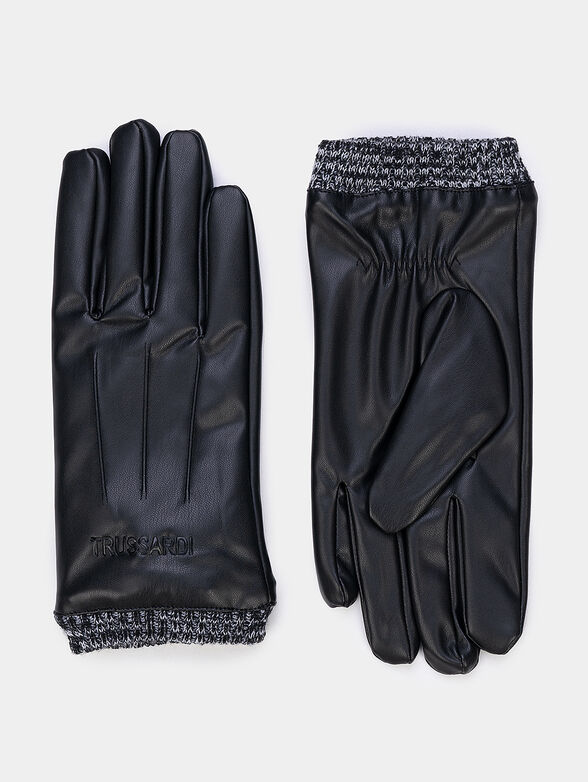 Faux leather gloves - 1
