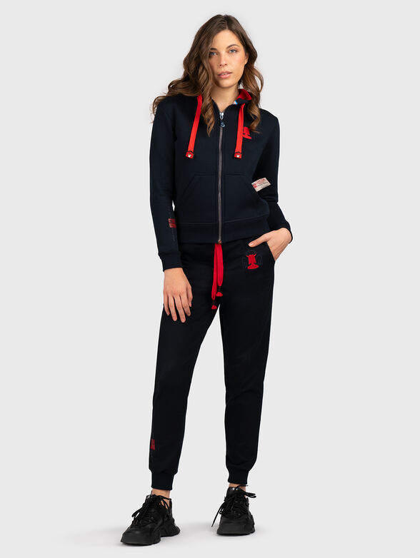 Sports pants with contrasting drawstring - 6
