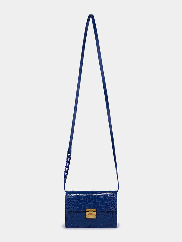 Blue crossbody bag with animal print - 2