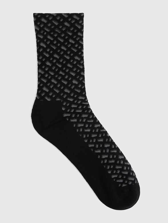 Socks with monogram print - 1