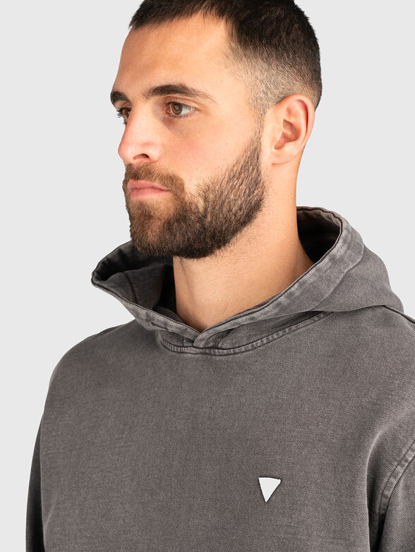 Sweatshirt with hood and logo - 3