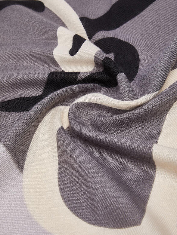 Logo Print Square Scarf - 3