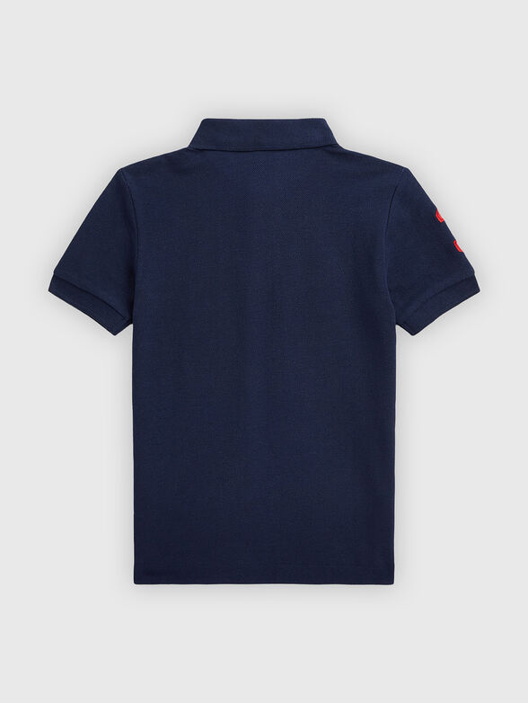 Polo shirt with contrast logo - 2