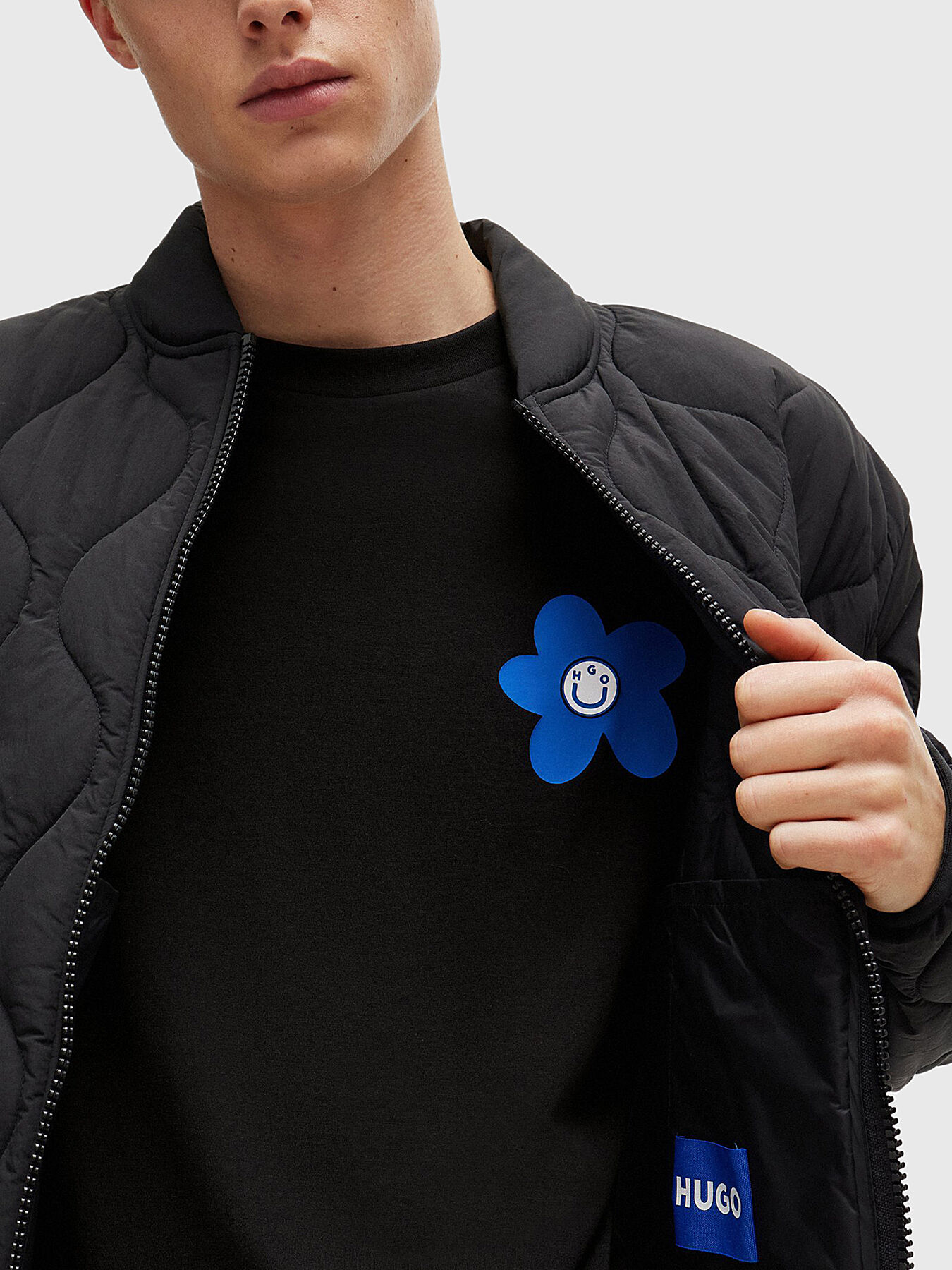 ★Hugo BLUE★Noretto 01 半袖Tシャツ Black 送料関税込み HUGO BLUE☆Noretto 01 半袖Tシャツ Black【送料関税込】 (Hugo