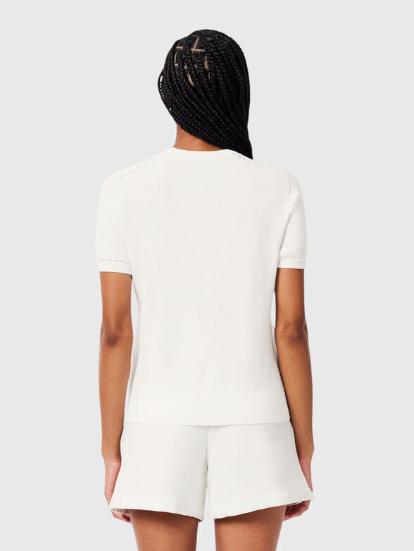 Cotton short sleeve sweater - 3