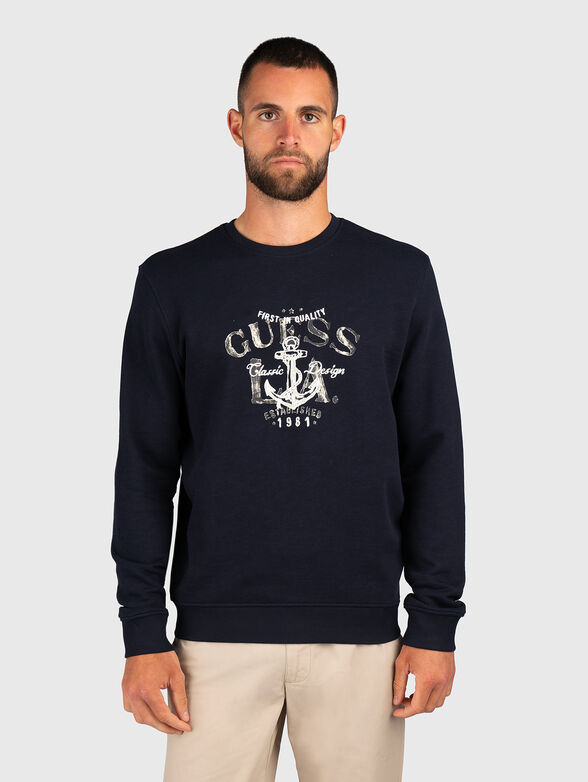 ANCHOR sweatshirt with oval neckline and logo print - 1