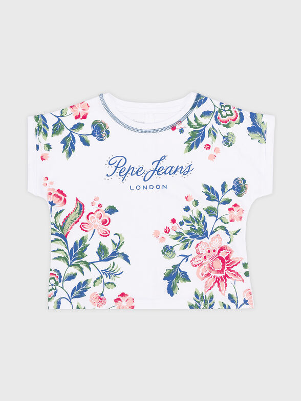 White T-shirt with print  - 1