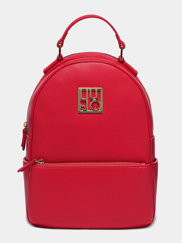 Black backpack with logo detail - 1