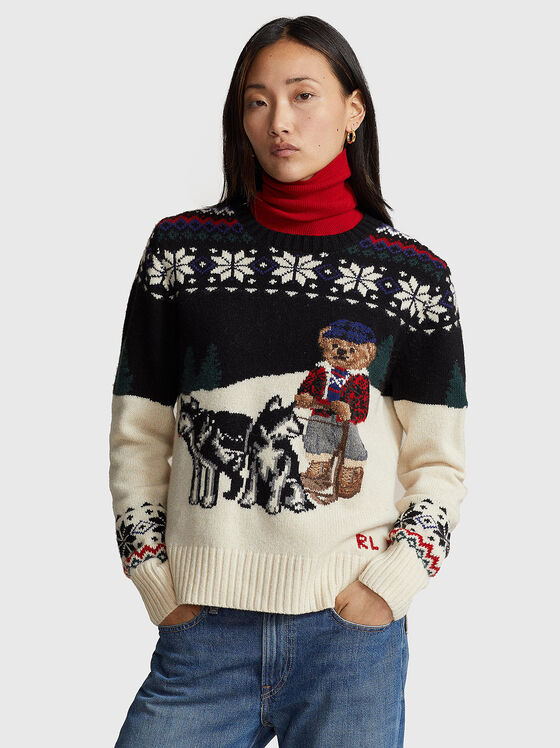 Пуловер от вълнен бленд - 1