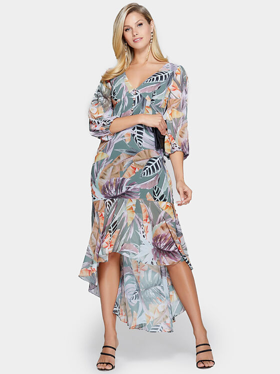 Дълга асиметрична рокля DESERT PALM - 1