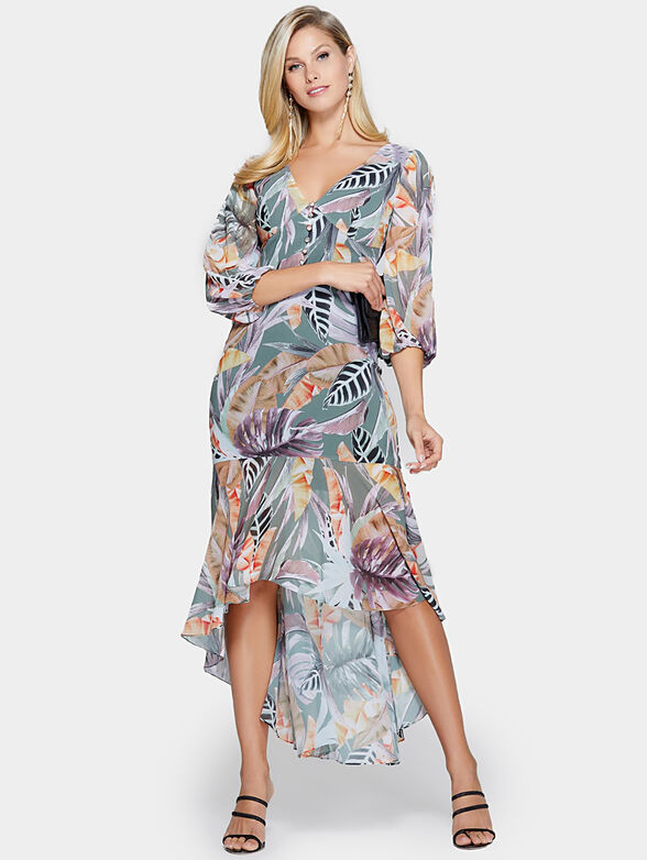 DESERT PALM Long asymmetric dress - 1