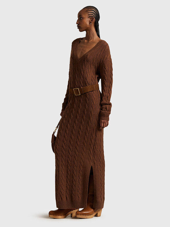 Knitted wool maxi dress - 1