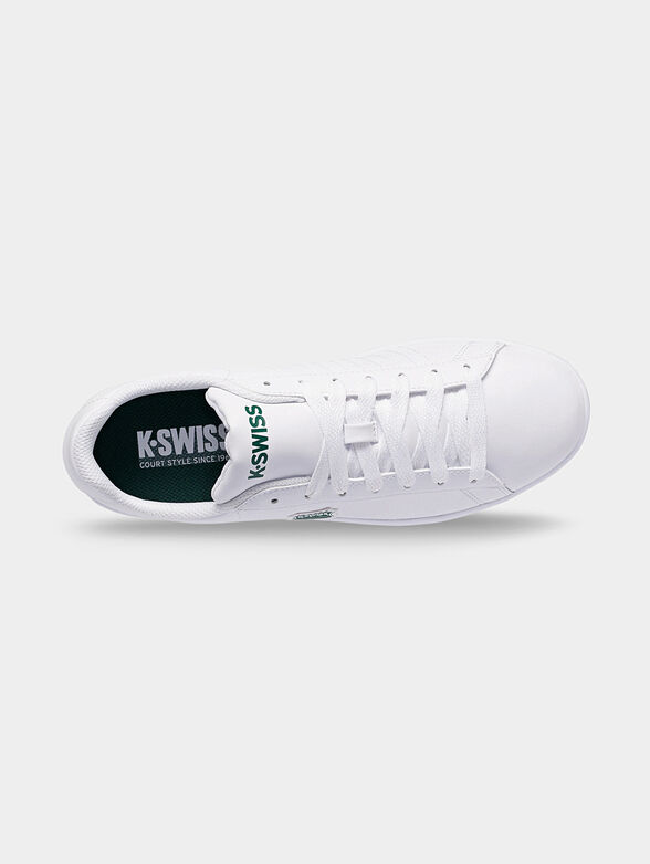 COURT SHIELD leather sneakers with green details - 6