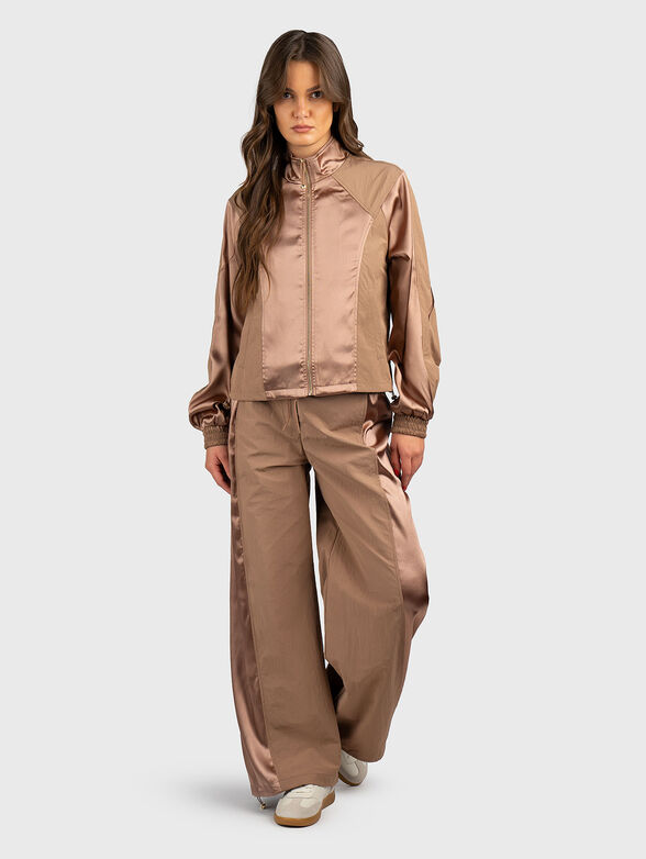 Jacket with contrasting textures  - 2