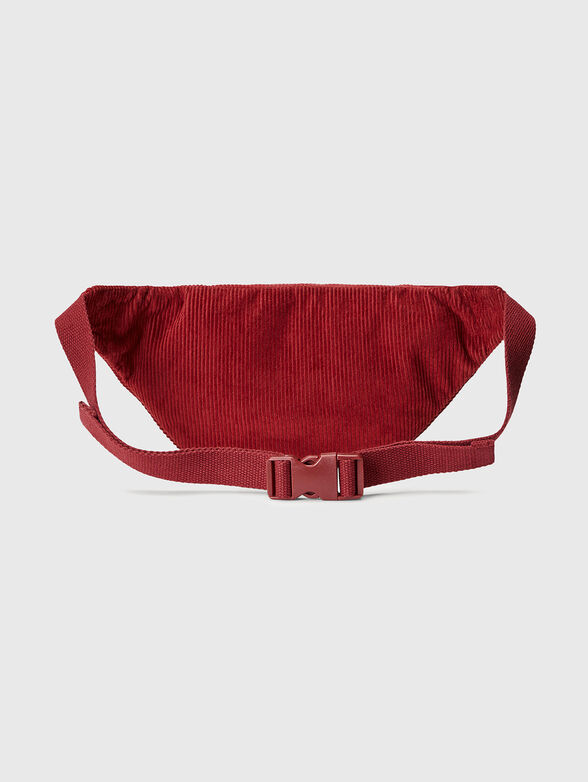 Red waist bag with logo embroidery - 2