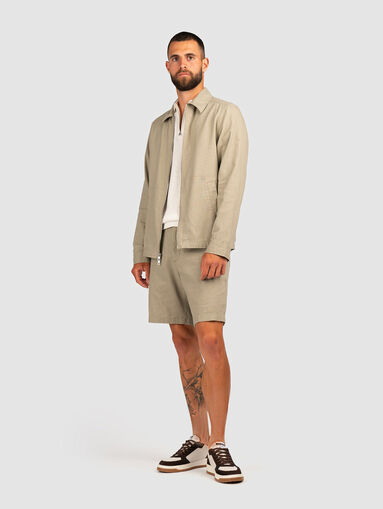 Linen and cotton shorts - 5