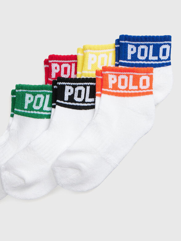 Set of six pairs of socks with logo - 2
