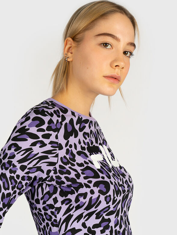 MARCELINE Blouse with leopard print - 2