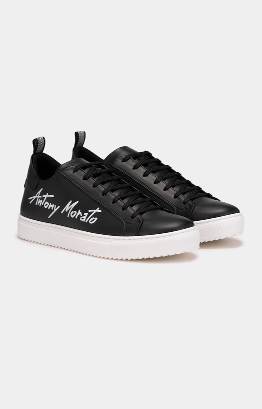 Black sneakers with logo print brand ANTONY MORATO Globalbrandsstore en