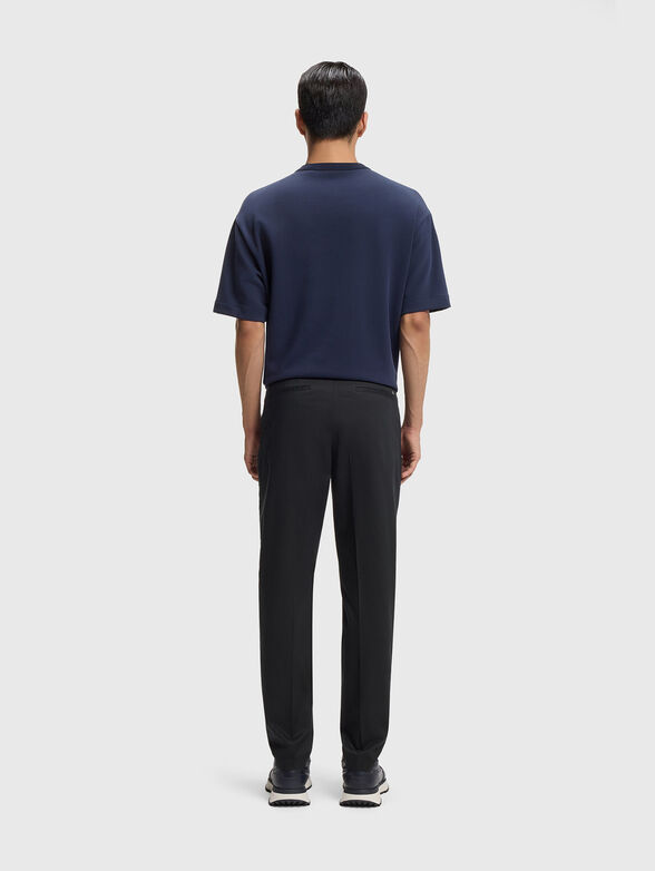 Slim fit cotton blend trousers - 2