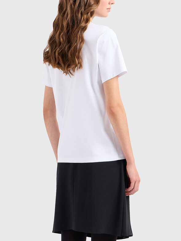 Black T-shirt with necklace print - 3