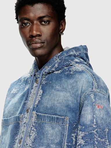 D-DEWNYS-HOOD-S denim shirt - 3