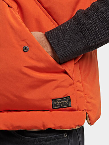 Padded gilet in black color - 5