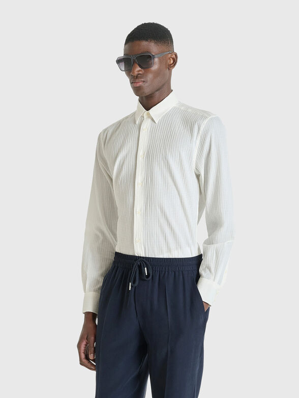 Long-sleeved shirt with classic collar  - 3