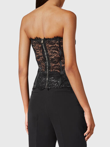 Black lace bustier - 3