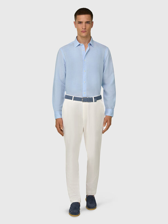 White straight-leg trousers - 4