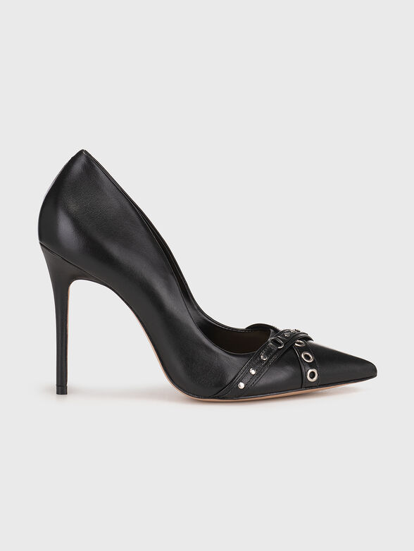 Studded leather pumps - 1